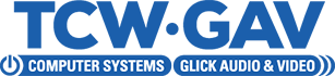 TCW Computer Systems, Inc. & Glick Audio and Video Logo